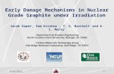 Early Damage Mechanisms in Nuclear Grade Graphite under Irradiation Jacob Eapen, Ram Krishna, T. D. Burchell † and K. L. Murty Department of Nuclear Engineering.