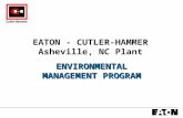 EATON - CUTLER-HAMMER Asheville, NC Plant ENVIRONMENTAL MANAGEMENT PROGRAM.