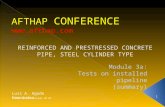 1 AFTHAP m3a abreviado 10.03 Luis A. Agudo Fernández AFTHAP CONFERENCE  REINFORCED AND PRESTRESSED CONCRETE PIPE, STEEL CYLINDER TYPE Module.