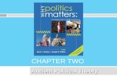 CHAPTER TWO Ancient Political Theory. Copyright © Cengage Learning. All rights reserved. 2 Define normative theory. Discuss the implications of normative.