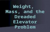 Weight, Mass, and the Dreaded Elevator Problem. Mini-lab: Weight vs. Mass Determine the mathematical relationship between an object’s weight and its mass.