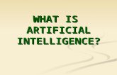 WHAT IS ARTIFICIAL INTELLIGENCE?. 2 What is AI Strong AI and Weak AI Strong AI and Weak AI AI domains AI domains AI methods AI methods AI and other disciplines.