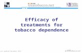Last updated December 2013  Efficacy of treatments for tobacco dependence treatobacco.net.