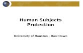 Human Subjects Protection University of Houston - Downtown.