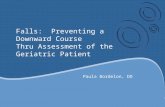 Falls: Preventing a Downward Course Thru Assessment of the Geriatric Patient Paula Bordelon, DO.