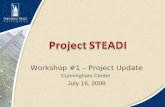 Workshop #1 – Project Update Cunningham Center July 16, 2008.