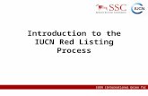 IUCN (International Union for Conservation of Nature) Introduction to the IUCN Red Listing Process.