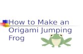How to Make an Origami Jumping Frog. Step 1 Start with a sheet of paper. You can use ordinary computer paper, colored paper, or origami paper.
