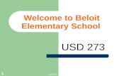 5/21/2015 1 Welcome to Beloit Elementary School USD 273.