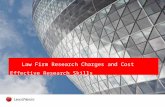 Law Firm Research Charges and Cost Effective Research Skills.