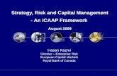 Strategy, Risk and Capital Management - An ICAAP Framework August 2009 Hasan Kazmi Director – Enterprise Risk European Capital Markets Royal Bank of Canada.