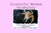 Scientific Method Vocabulary. Observations Any information collected with the senses. The skill of describing scientific events.