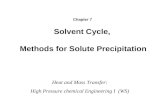 Solvent Cycle, Methods for Solute Precipitation Heat and Mass Transfer: High Pressure chemical Engineering I (WS) Chapter 7.