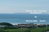 Travel and Tourism management On Woolacombe beach.