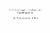Professional Indemnity Reinsurance 12 September 2001.