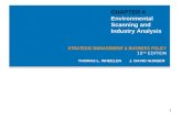 1 STRATEGIC MANAGEMENT & BUSINESS POLICY 10 TH EDITION THOMAS L. WHEELEN J. DAVID HUNGER CHAPTER 4 Environmental Scanning and Industry Analysis.