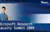 Microsoft Research Faculty Summit 2008. David De Roure University of Southampton, UK.