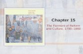 Chapter 15 The Ferment of Reform and Culture, 1790–1860.