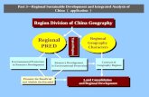 Part 3—Regional Sustainable Development and Integrated Analysis of China （ application ） Region Division of China Geography Regional PRED Regional PRED.