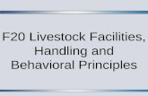 F20 Livestock Facilities, Handling and Behavioral Principles.