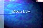 Media Law Media Law. First Amendment First Amendment “Congress shall make no law respecting an establishment of religion, or prohibiting the free exercise.