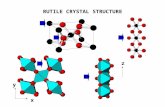 RUTILE CRYSTAL STRUCTURE z x y. SEEING THE 1-D CHANELS IN RUTILE.