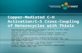 Copper-Mediated C–H Activation/C–S Cross-Coupling of Heterocycles with Thiols Sadananda Ranjit†, Richmond Lee‡, Dodi Heryadi‡, Chao Shen, Ji’En Wu†, Pengfei.