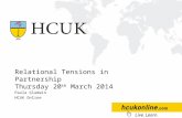 Paula Gladwin HCUK Online Relational Tensions in Partnership Thursday 20 th March 2014.