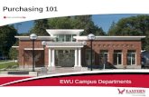 Purchasing 101 EWU Campus Departments. Contacts Bill Santiago, Director of Procurement & Contracts –(509) 359-6604 bsantiago@ewu.edubsantiago@ewu.edu.