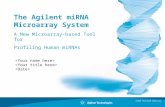 MiRNA Platform Overview The Agilent miRNA Microarray System A New Microarray-based Tool for Profiling Human miRNAs.