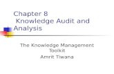 Chapter 8 Knowledge Audit and Analysis The Knowledge Management Toolkit Amrit Tiwana.