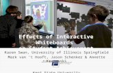 Effects of Interactive Whiteboards on Student Achievement Karen Swan, University of Illinois Springfield Mark van ‘t Hooft, Jason Schenker & Annette Kratcoski.