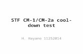 STF CM-1/CM-2a cool-down test H. Hayano 11252014.