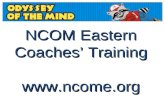 NCOM Eastern Coaches’ Training   Online Coaches TrainingOnline Coaches Training