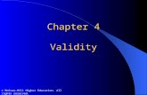 © McGraw-Hill Higher Education. All rights reserved. Chapter 4 Validity.