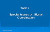CEE 764 – Fall 2010 Topic 7 Special Issues on Signal Coordination.