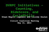 DVRPC Initiatives – Counting, RideScore, and CyclePhilly Shawn Megill Legendre and Cassidy Boulan Circuit Coalition Meeting May 15, 2014.