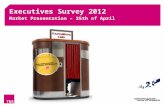 Executives Survey 2012 Market Presentation – 25th of April.