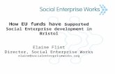How EU funds have s upported Social Enterprise development in Bristol Elaine Flint Director, Social Enterprise Works elaine@socialenterpriseworks.org.