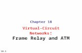 18.1 Chapter 18 Virtual-Circuit Networks : Frame Relay and ATM.