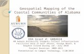 Geospatial Mapping of the Coastal Communities of Alabama 40 Auburn University Students Collect Infrastructure Facilities Data in Gulf Shores, Orange Beach,