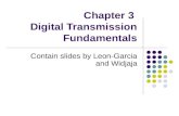 Chapter 3 Digital Transmission Fundamentals Contain slides by Leon-Garcia and Widjaja.