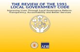 THE REVIEW OF THE 1991 LOCAL GOVERNMENT CODE Improving Lives Through Local Governance Reform: Transparency, Accountability and Better Services.