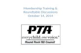 Membership Training & Roundtable Discussions October 14, 2014.