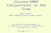 8th Cluster Workshop, Sept 30, 2004 Cluster/DMSP Conjunctions in the Cusp Wayne Keith NASA Goddard Space Flight Center With grateful acknowledgements to.