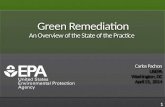 Green Remediation An Overview of the State of the Practice Carlos Pachon USEPA Washington, DC April 15, 2014 Carlos Pachon USEPA Washington, DC April 15,