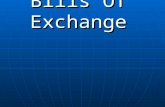 Bills Of Exchange. Introduction Negotiable Instrument According To Section 13(1) Of The Negotiable Instrument Act, 1881, According To Section 13(1) Of
