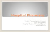 Hospital Pharmacy Payam Parchamazad, PharmD Staff Pharmacist Capital Regional Medical Center Tallahassee, Fl.