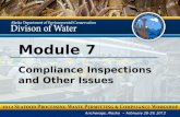 Module 7 Compliance Inspections and Other Issues.