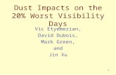 1 Dust Impacts on the 20% Worst Visibility Days Vic Etyemezian, David Dubois, Mark Green, and Jin Xu.